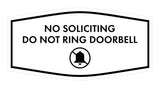 Fancy No Soliciting Do Not Ring Doorbell Wall or Door Sign