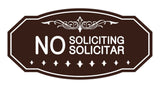 Victorian No Soliciting No Solicitar Sign
