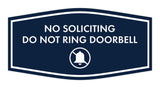 Fancy No Soliciting Do Not Ring Doorbell Wall or Door Sign