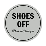 Signs ByLITA Circle Shoes off Please Thank you Sign