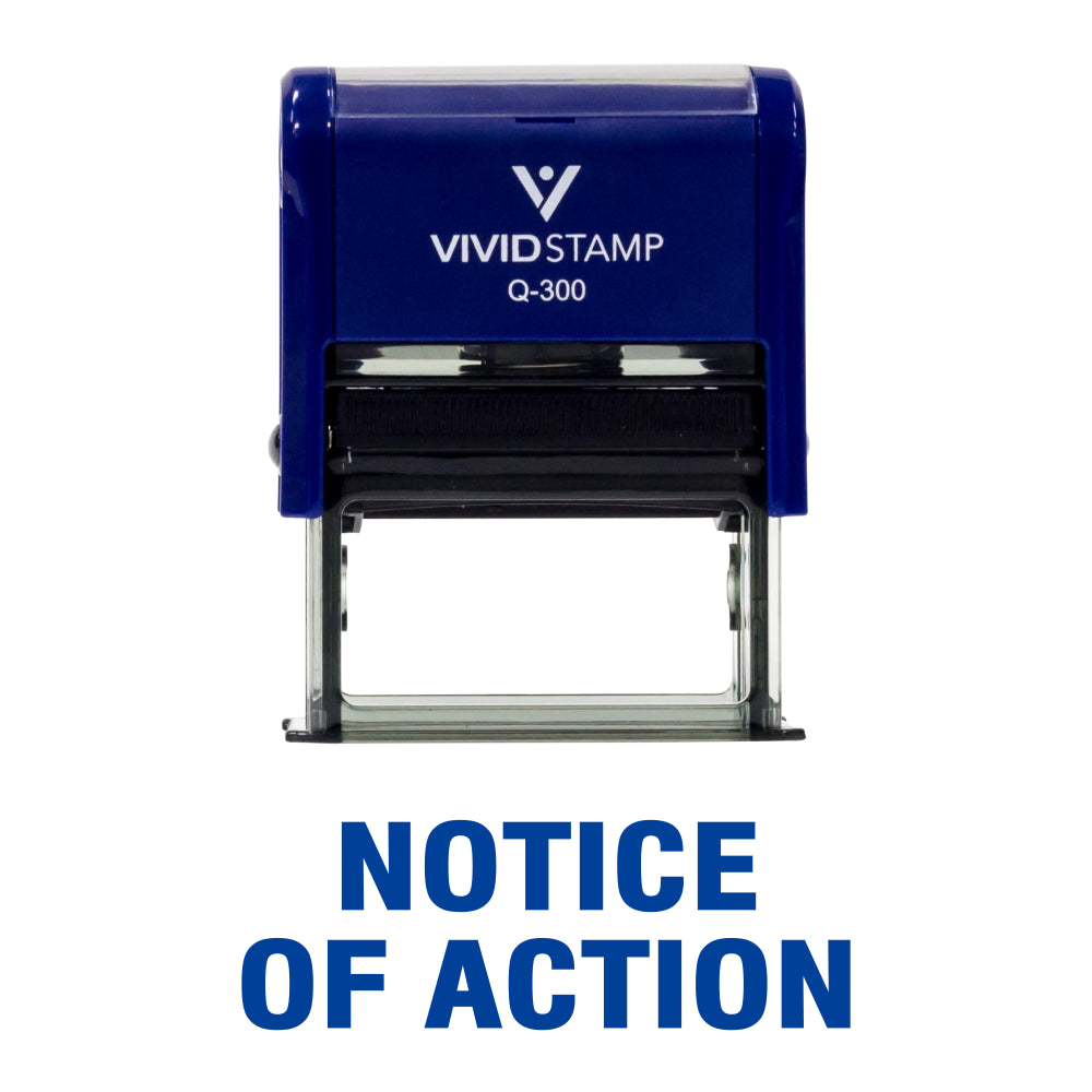 Notice Of Action Self Inking Rubber Stamp