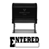 Entered Office Self-Inking Office Rubber Stamp