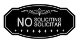 Victorian No Soliciting No Solicitar Sign