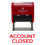 Account Closed Self Inking Rubber Stamp