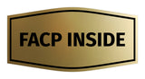 Signs ByLITA Fancy FACP Inside Sign with Adhesive Tape, Mounts On Any Surface, Weather Resistant, Indoor/Outdoor Use