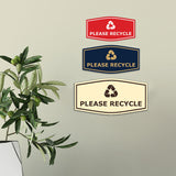 Fancy Please Recycle Wall or Door Sign