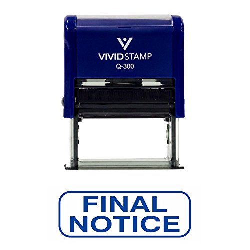 Final Notice Office Self-Inking Office Rubber Stamp