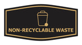 Fancy Non-Recyclable waste Wall or Door Sign