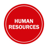 Signs ByLITA Circle Human Resources Sign