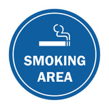 Signs ByLITA Circle Smoking Area Sign