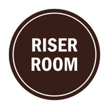 Signs ByLITA Circle Riser Room Sign