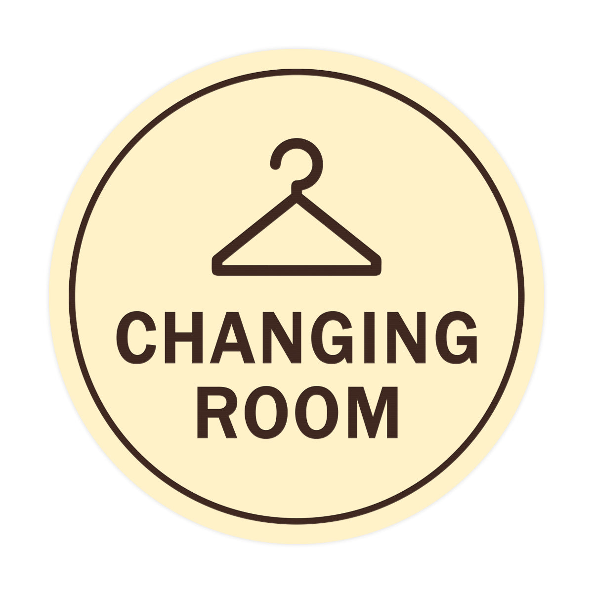 Signs ByLITA Circle Changing Room Sign