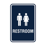 Portrait Round Unisex Restroom Sign