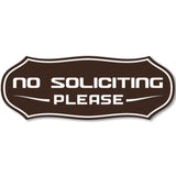Stylish No Soliciting Sign