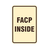 Portrait Round Facp Inside Sign
