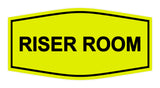 Yellow / Black Signs ByLITA Fancy Riser Room Sign