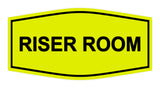 Yellow / Black Signs ByLITA Fancy Riser Room Sign