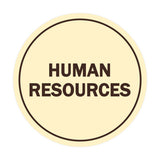 Signs ByLITA Circle Human Resources Sign