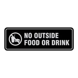 Standard No Outside Food Or Drink Sign