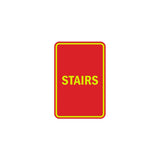 Portrait Round Stairs Sign