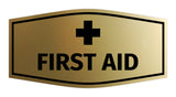 Signs ByLITA Fancy First Aid Sign with Adhesive Tape, Mounts On Any Surface, Weather Resistant, Indoor/Outdoor Use