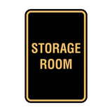 Portrait Round Storage Room Sign