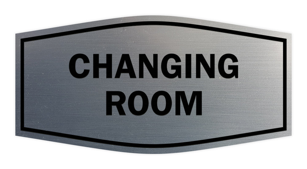 Changing Room Sign Pretty Signs ByLITA Fancy Changing Room Sign with Adhesive Tape, Mounts On An ...