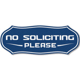 Stylish No Soliciting Sign