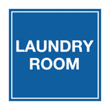 Blue Signs ByLITA Square Laundry Room Sign