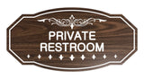 Victorian Private Restroom Sign