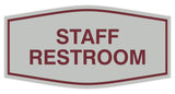 Signs ByLITA Fancy Staff Restroom Sign