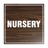 Signs ByLITA Square Nursery Sign with Adhesive Tape, Mounts On Any Surface, Weather Resistant, Indoor/Outdoor Use