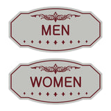 Victorian Men Women Sign Set