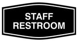 Signs ByLITA Fancy Staff Restroom Sign