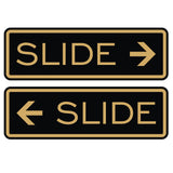 Classic Slide Door Sign