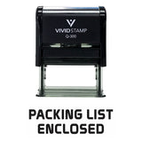 Packing List Enclosed Self Inking Rubber Stamp