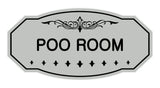 Victorian Poo Room Sign