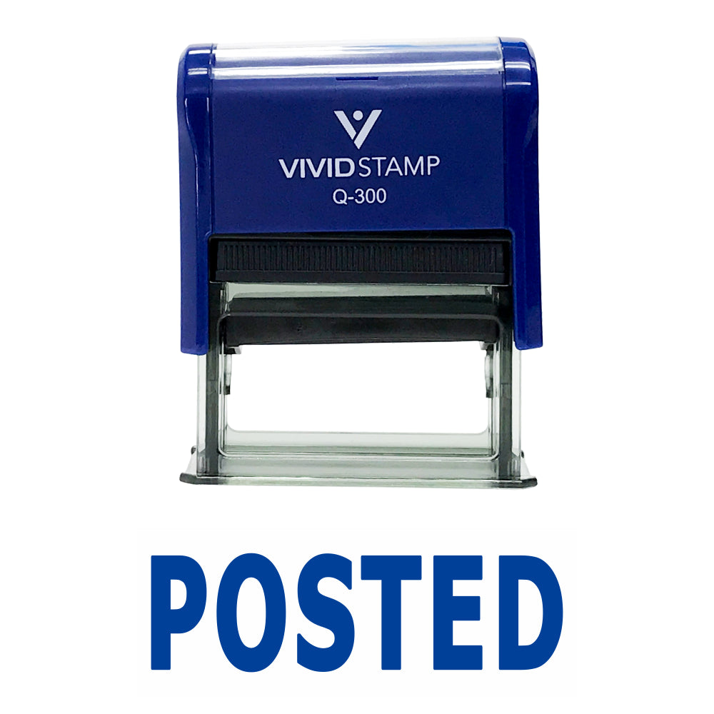 Posted Self Inking Rubber Stamp