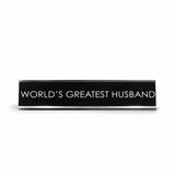 World'S Greatest Husband Novelty Desk Sign