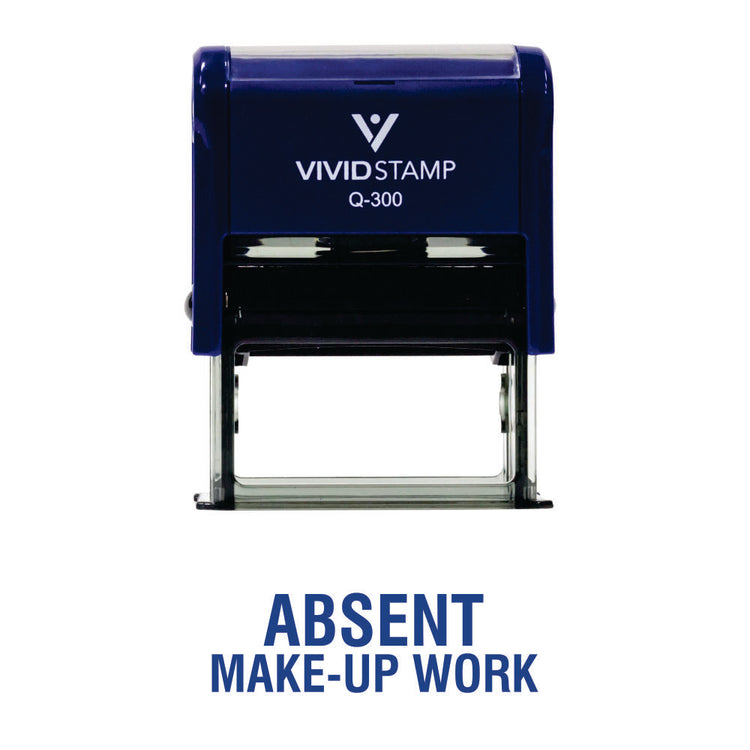 Absent Make-Up Work Teacher Self Inking Rubber Stamp
