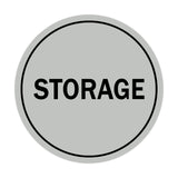 Light Gray / Black Signs ByLITA Circle Storage Sign