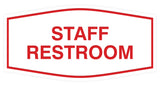 Signs ByLITA Fancy Staff Restroom Sign