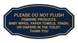 Victorian Please Do Not Flush Etiquette Sign