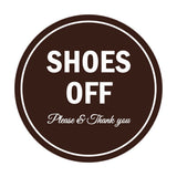 Signs ByLITA Circle Shoes off Please Thank you Sign