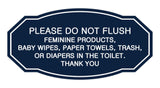 Victorian Please Do Not Flush Etiquette Sign