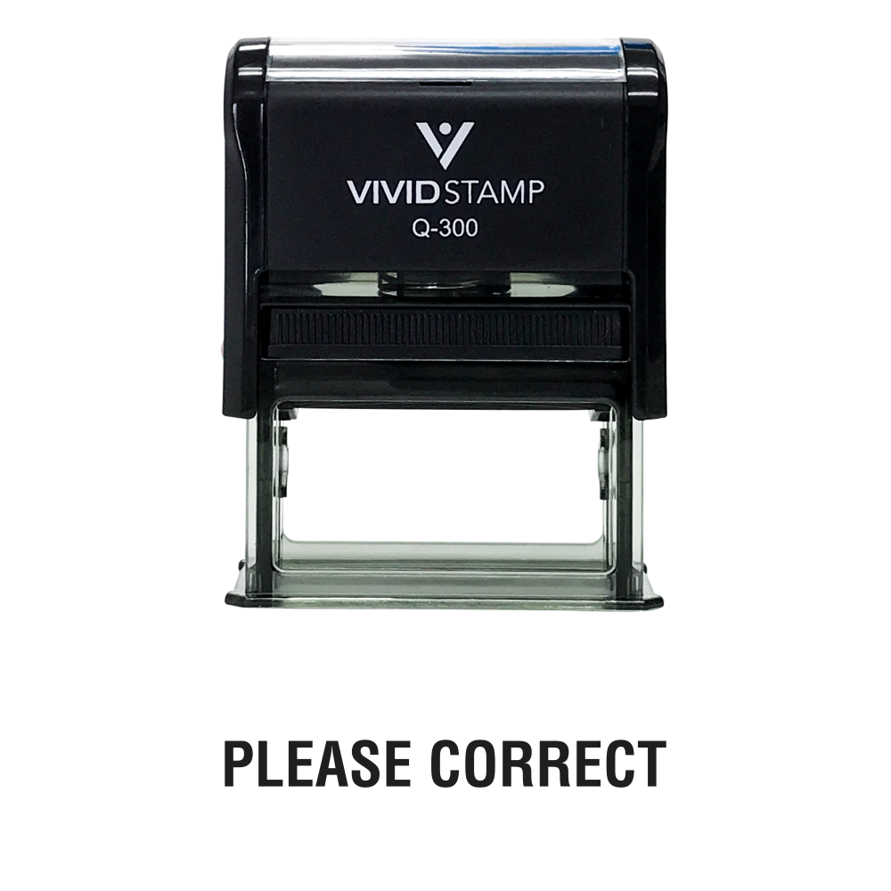 Please Correct Rubber Stamp