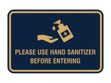 Classic Frame Please Use Hand Sanitizer Before Entering Sign