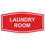 Red Fancy Laundry Room Sign