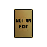 Portrait Round Not An Exit Sign