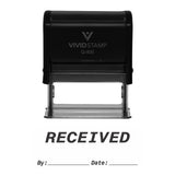 RECEIVED By Date Self Inking Rubber Stamp